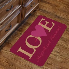 Monogramonline Inc. Personalized Couples Love Indoor Kitchen Mat MOOL1604